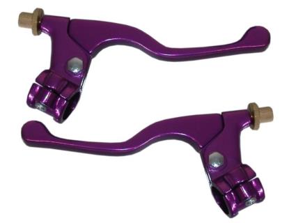 Picture of Lever Assembly Anodised Purple No Mirror Boss (Pair)