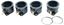 Picture of Carb To Head Rubbers for 2002 Kawasaki ZZR 600 (ZX600E10)