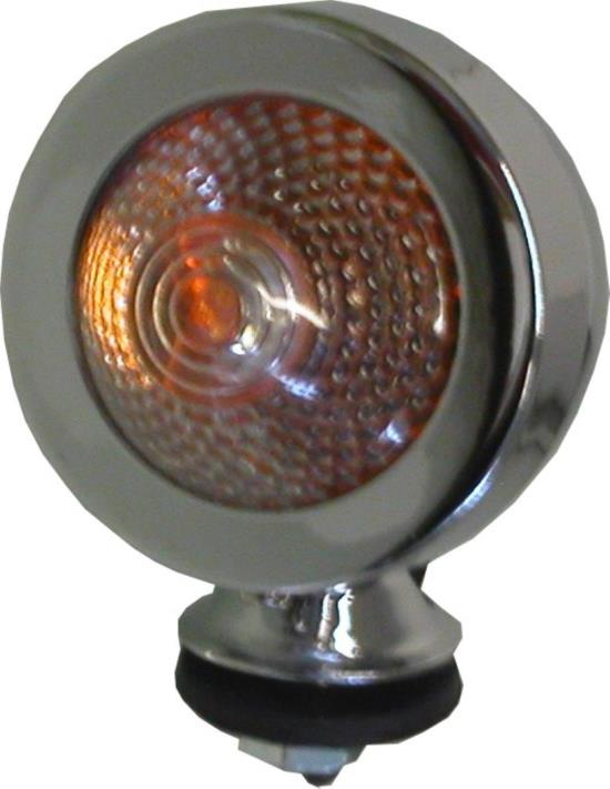 Picture of Bullet Indicator Light Chrome New Type with Clear Lens & E-Marked