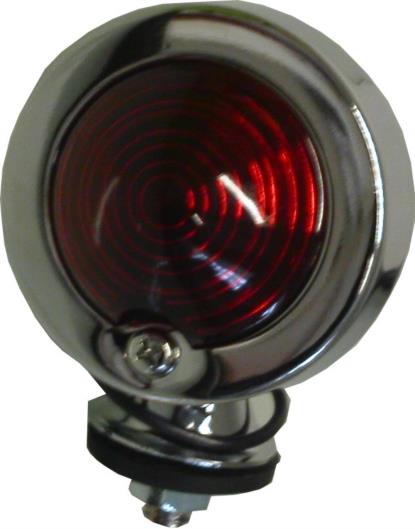 Picture of Bullet Light Chrome Orginal Type with Red Lens