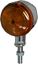 Picture of Bullet Indicator Light Chrome with Amber Lens & 1' Stem & No Rim