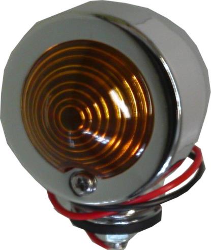 Picture of Bullet Indicator Light Chrome Orginal Type with Amber Lens