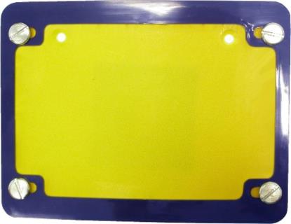 Picture of Number Plate Surround 6 Digit Blue