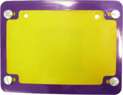 Picture of Number Plate Surround 6 Digit Purple