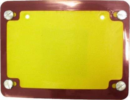 Picture of Number Plate Surround 6 Digit Red