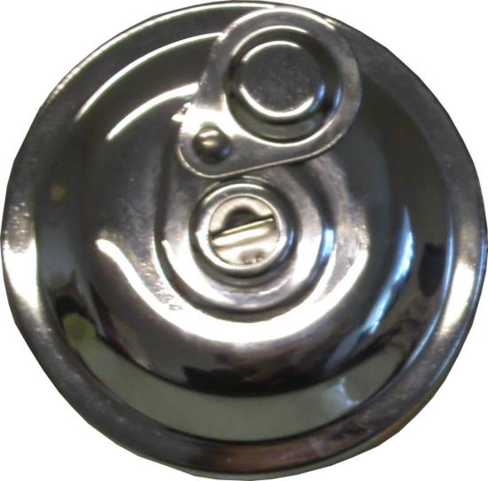 Picture of Fuel/Petrol Caps Chrome Locking Screw-in Type Vented & Non-Vented (Pair)