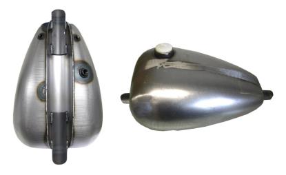 Picture of Fuel Fuel/Petrol Tank 3.3 US Gallon Raw Mustang Style with Single Cap