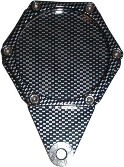 Picture of Tax Disc Holder Hexagon Carbon Look 6 Studs Carbon Look Rim