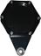 Picture of Tax Disc Holder Hexagon Black 6 Studs