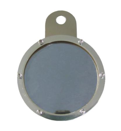 Picture of Tax Disc Holder Round 6 Screws,Blue Glass,Chrome Backing