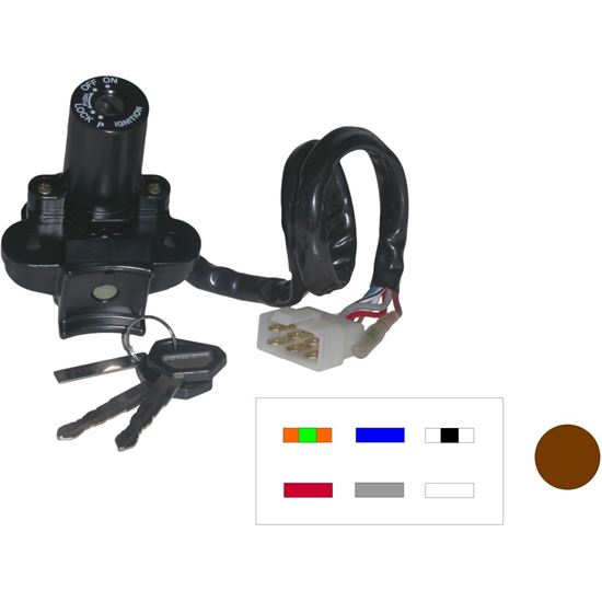 Picture of Ignition Switch for 1990 Kawasaki ZXR 400 R (ZX400J2)