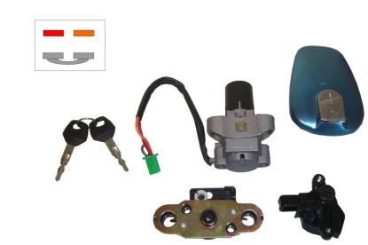 Picture of Ignition Switch Lock Set Suzuki EN125 05 (2 Wire+Grey)