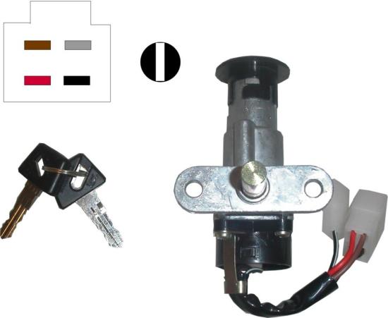 Picture of Ignition Switch for 1990 Yamaha CW 50 T Bi-Wizz (BW?S) (3TX1)