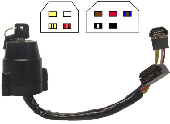 Picture of Ignition Switch Yamaha DT175MX, XT500 74-85 (9 Wires)