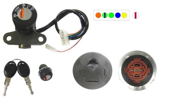 Picture of Ignition Switch Lock Set inc Fuel/Petrol Cap Aprilia RS50 93-98