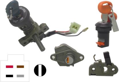 Picture of Ignition Switch Malaguti F15 (5 Wires)