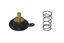 Picture of Carburettor Air Cut / Shut Off Diapham Valve Set Yamaha 22V-14940 4NK ACV-204