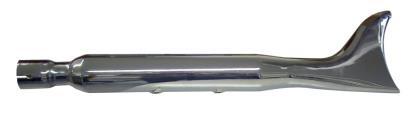 Picture of Exhaust Silencer Chrome 45mm Fish Tail 24"Long Universal