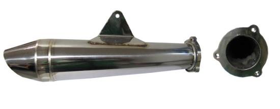 Picture of Stainless Steel Cone Silencer Honda CBR125RR