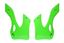 Picture of Radiator Scoops Green Kawasaki KX125, KX250 99-02 (Pair)