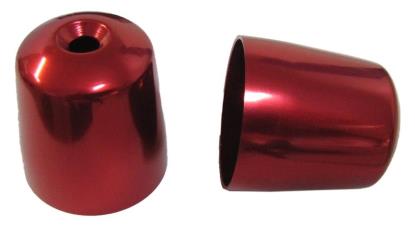 Picture of Bar End Cover Red Triumph Daytona 900-1200, Sprint, S/Triple (Pair)