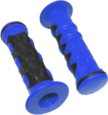 Picture of Grips Finger Control Blue with Black inlay for 7/8" H/Bars (Pair)