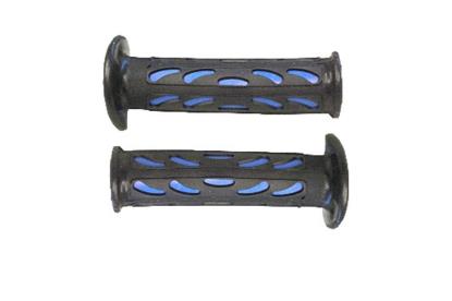 Picture of Grips Small Dimple Black, Blue to fit 7/8"Handlebars (Pair)