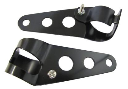 Picture of Headlight Brackets Black to fit forks 26mm to 37mm (Pair)