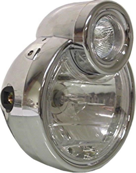 Picture of Headlight Complete Chrome 6' with cyclops spotlight
