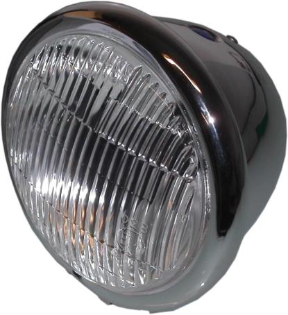 Picture of Headlight Round Chrome Bates 4.5Spot Light E Marked"