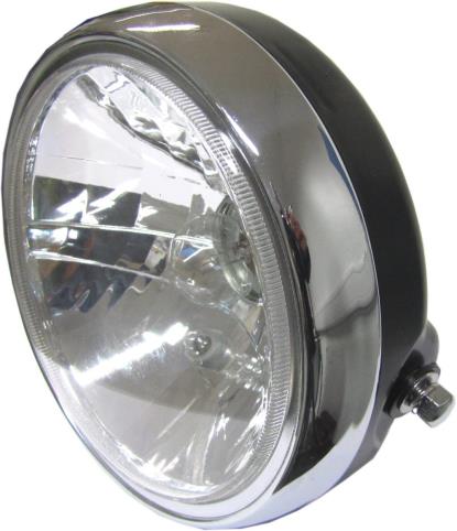 Picture of Headlight Round Complete Suzuki EN125 Black