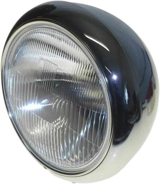 Picture of Headlight Round Chrome Bottom Mount, 8" Bowl 7" Glass