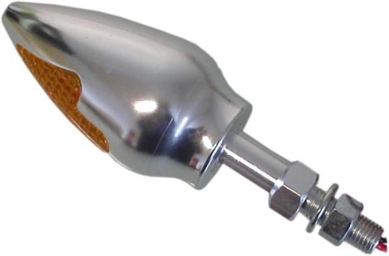 Picture of Indicator Mini Bullet Silver Aluminium New (Amber)