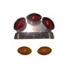 Picture of Complete Rear Stop Light Taillight Three Mini Cateye