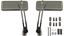 Picture of Mirror Bar End Chrome Rectangle 130mm x 50mm (Pair)