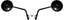 Picture of Mirrors 10mm Black Round Left and Right Clamp-on (Pair)