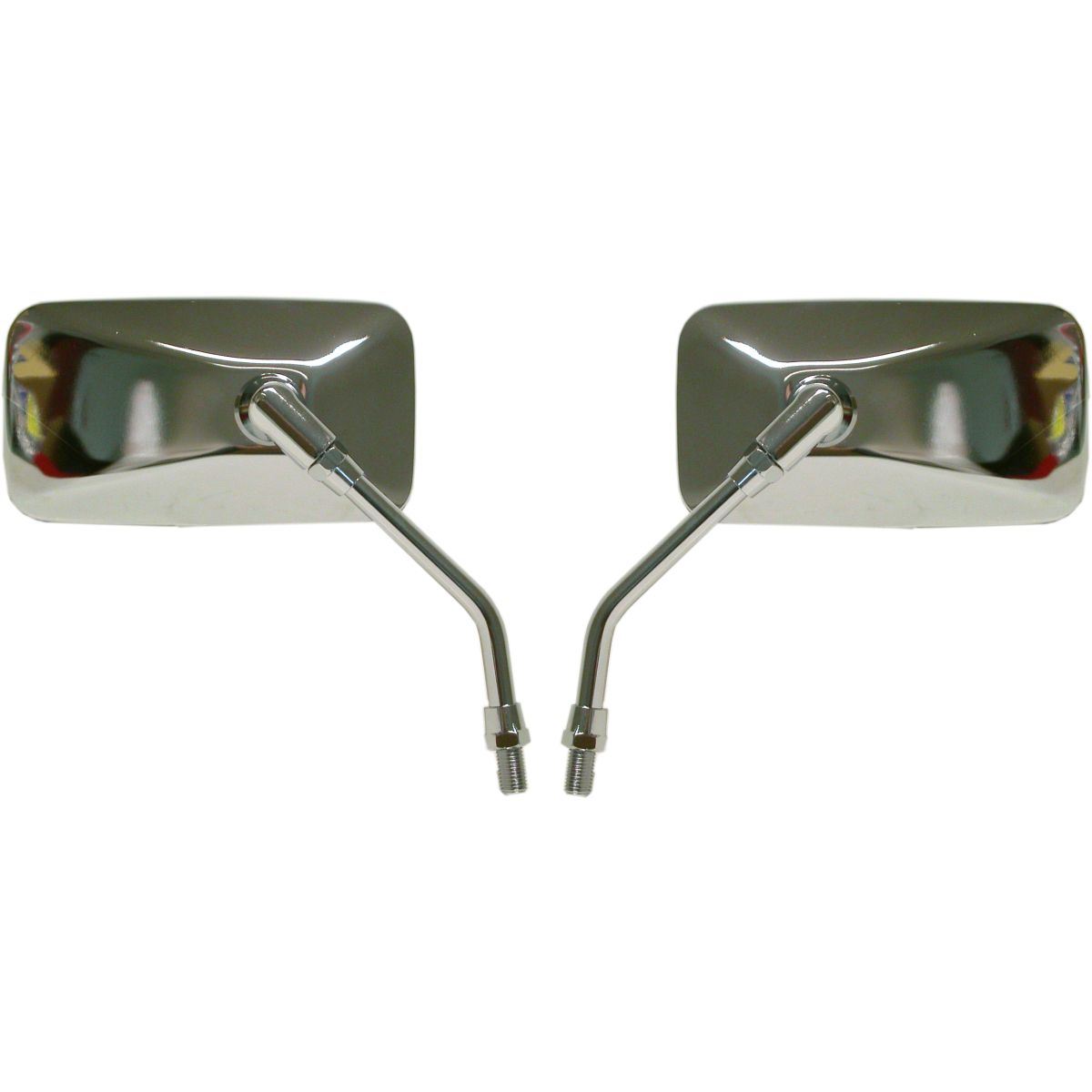 Mirrors 10mm Stainless Rectange Left & Right Yamaha Thread Pair