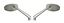 Picture of Mirrors CNC Oval with Silver Head & Silver Stem 8mm or 10mm (Pair)
