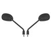 Picture of Mirrors 10mm Black Rectangle L+R Long Stem for Honda CBF125 (Pair)