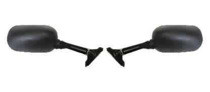 Picture of Mirrors Fairing Black Rectangle GSXR600-1000 00-03 40mm Ctr (Pair)