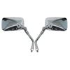 Picture of Mirrors 10mm Chrome Rectangle Left & Right Yamaha Thread (Pair)