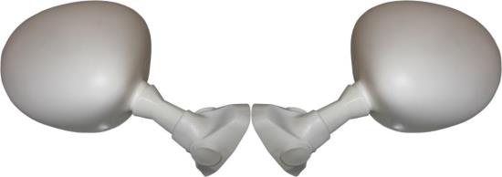 Picture of Mirrors Fairing White Round Left & Right YZF, FZR 47mm Centre (Pair)