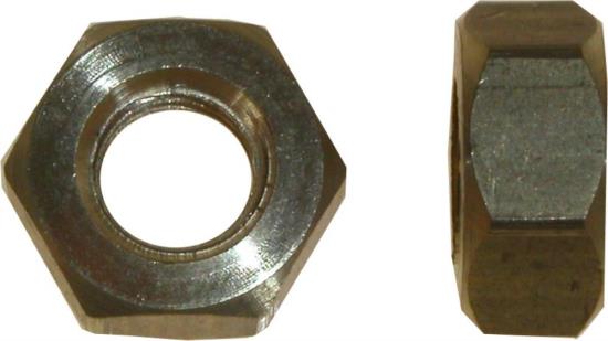 Picture of Nuts Brass 6mm (10mm Spanner)(Pitch 1.00mm) (Per 20)