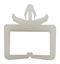 Picture of Square Wire or Cable Clip that fits into a 5mm hole (Per 10)