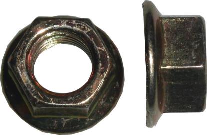 Picture of Nuts Flange 8mm Thread Uses 12mm Spanner (Pitch 1.25mm) (Per 20)