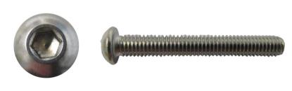 Picture of Screws Button Allen Stainless Steel 5mm x 12mm(Pitch 0.80mm) (Per 20)