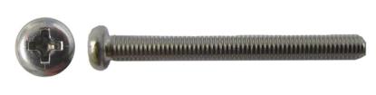 Picture of Screws Pan Head Stainless Steel 6mm x 40mm(Pitch 1.00mm) (Per 20)