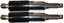 Picture of Shocks 325mm Covered Pin+Pin Black Early British Bikes (Pair)