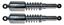 Picture of Shocks 335mm Pin+Pin Chrome with longer chrome cover as O.E (Pair)