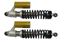 Picture of Shocks 365mm Pin+Pin Chrome body black spring & piggy back (Pair)